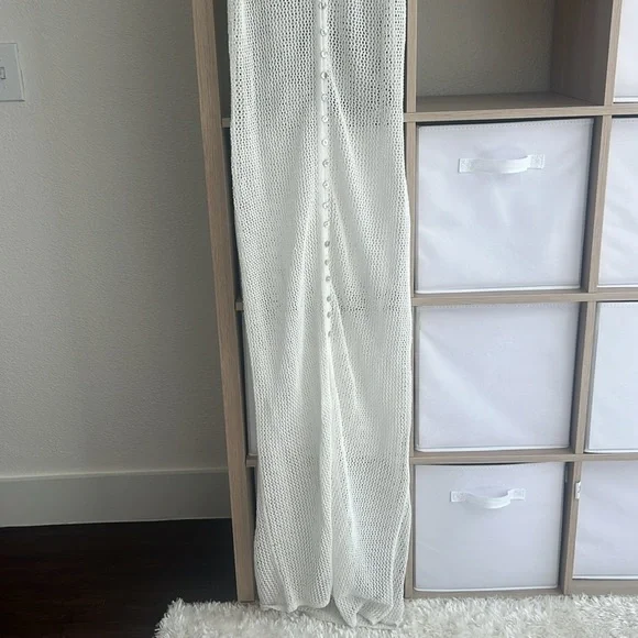 NWT L*Space Adrift Crochet Dress in White Size XL/TG - Picture 3 of 5